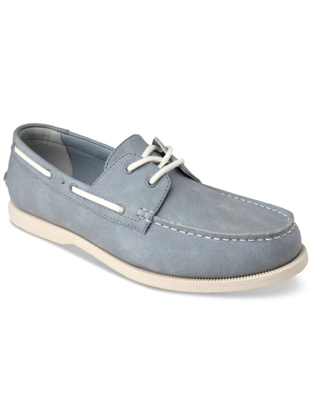 CLUB ROOM Womens Padded Round Toe Lace-Up Boat Shoes Light Blue Size 12M NWOB